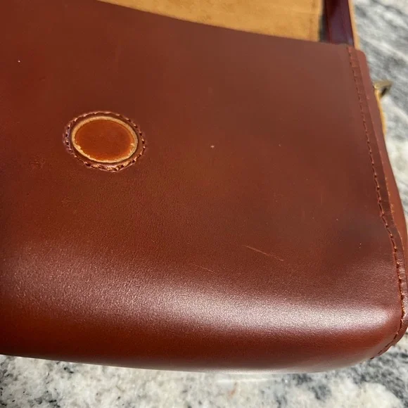 Portland leather goods Mini Metro crossbody Brown Leather Crossbody Bag - Picture 10 of 14